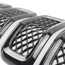 Load image into Gallery viewer, NINTE 2014 - 2018 Jeep Cherokee Chrome Front Mesh Grille Cover 7 PCS ABS Gloss Black - NINTE