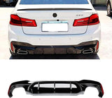 NINTE Rear Diffuser for 2017-2023 BMW 5 Series G30 G31 G38 M Sport M5 Style Valance Apron