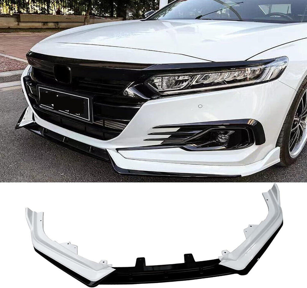 NINTE For 2021 - 2022 Honda Accord ABS 3Pcs Front Lip Front Bumper Lip Splitters - NINTE