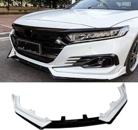 NINTE For 2021 - 2022 Honda Accord ABS 3Pcs Front Lip Front Bumper Lip Splitters - NINTE