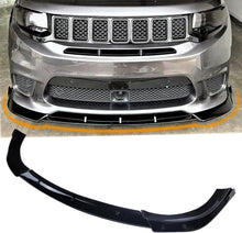 Load image into Gallery viewer, NINTE For 2014 - 2021 Jeep Grand Cherokee SRT/2018 - 2021 Trackhawk Front Lip Spoiler Splitter Guard Bodykit Glossy Black ABS 3Pcs - NINTE