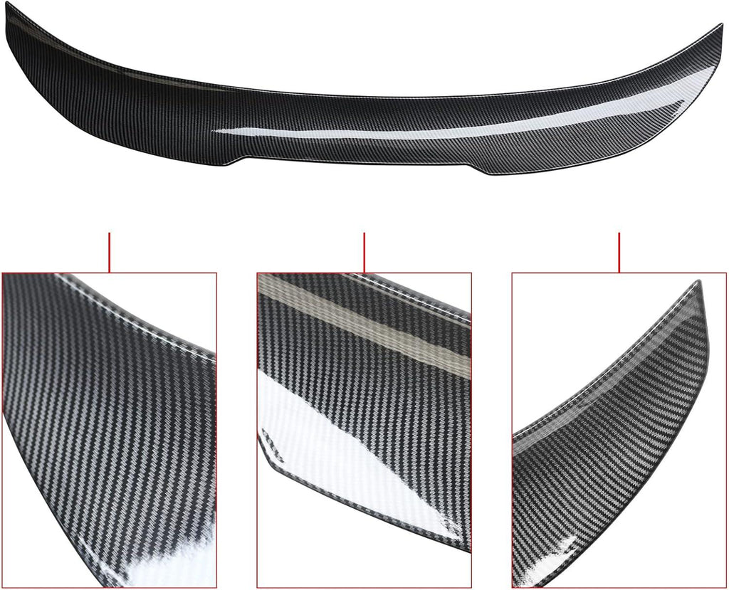 NINTE For 2013 - 2020 BMW 4 Series F36 430i 435i 440i Gran Coupe 4 Door PSM Style Rear Spoiler Trunk Wing Splitter - NINTE