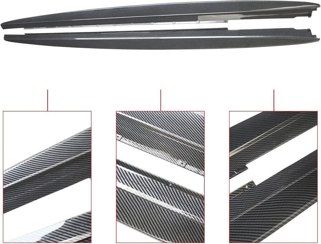 NINTE Side Skirts For 2017 - 2023 BMW 5 Series G30 G31 M Sport 540i Side Skirt Extension - NINTE