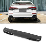 NINTE Rear Diffuser for 2022 2023 2024 2025 11th Gen Honda Civic Sedan ABS Gloss Black Painted Modulo Style Rear Bumper Lip