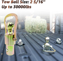 Laden Sie das Bild in den Galerie-Viewer, NINTE Gooseneck Ball & Safety Chain Kit For 2013 - 2024 Ram 2500/3500 - NINTE