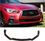 NINTE For 2018-2024 Infiniti Q50 Sport  Front Lip Front Bumper Lip Spoiler Splitter