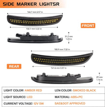 Laden Sie das Bild in den Galerie-Viewer, NINTE For 2015 - 2024 Dodge Charger R/T Scat Pack SXT GT SRT Front Rear Smoked Lens Lamps LED Side Marker Lights - NINTE