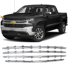 Load image into Gallery viewer, NINTE For 2019 - 2022 Chevy Silverado 1500 Grill Cover LT RST Snap on Grille Overlay Insert Bar - NINTE