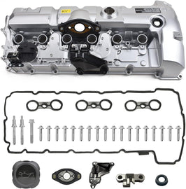 NINTE ALUMINUM Valve Cover for BMW N52 E70 E82 E90 E91 328i 528i 128i X3 X5 Z4 11127552281 - NINTE