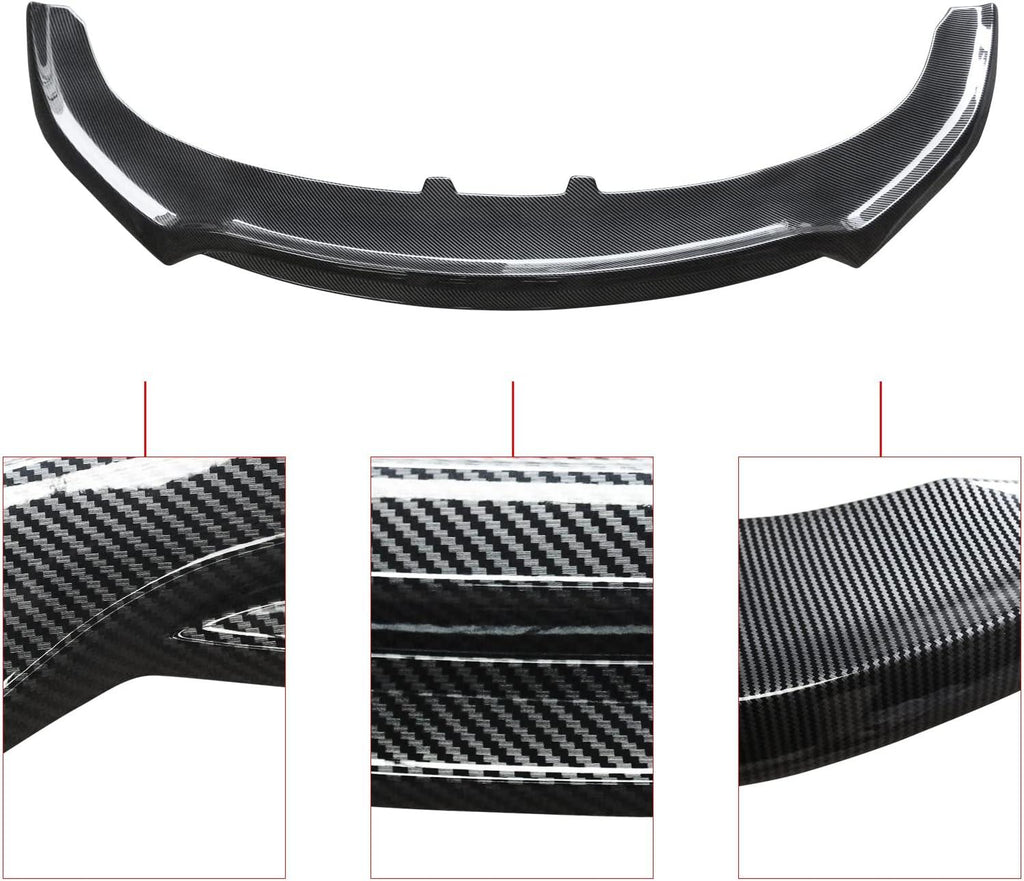 NINTE For 2020 - 2023 Dodge Charger SRT Hellcat Widebody Front Bumper Lip Splitter Double Layer Style - NINTE
