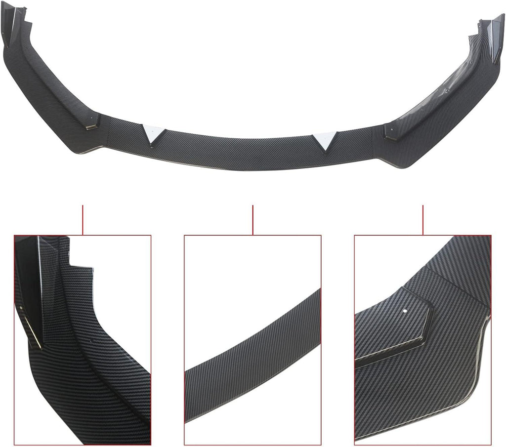 NINTE For 2017 - 2023 Infiniti 2nd Gen. Q60 V37 Front Lip Front Bumper Lip Chin Spoiler Splitter - NINTE