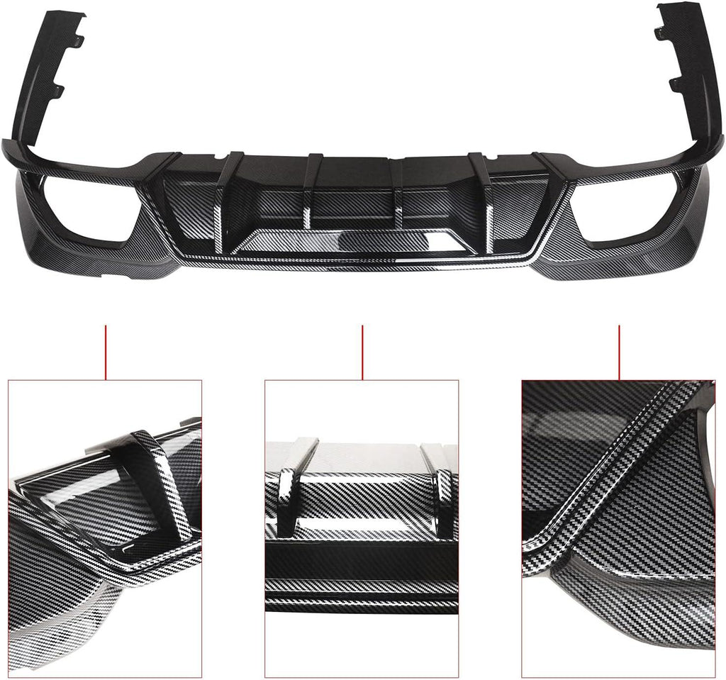 NINTE For 2019 - 2022 BMW 3 Series G20 M Sport 330i 340i 320i 330e M340i Rear Diffuser Rear Bumper Lip - NINTE