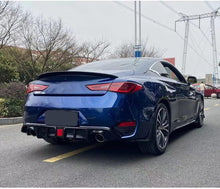 Load image into Gallery viewer, NINTE For 2017 - 2023 Infiniti Q60 ABS Rear Diffuser Rear Bumper Lip With Brake Light - NINTE