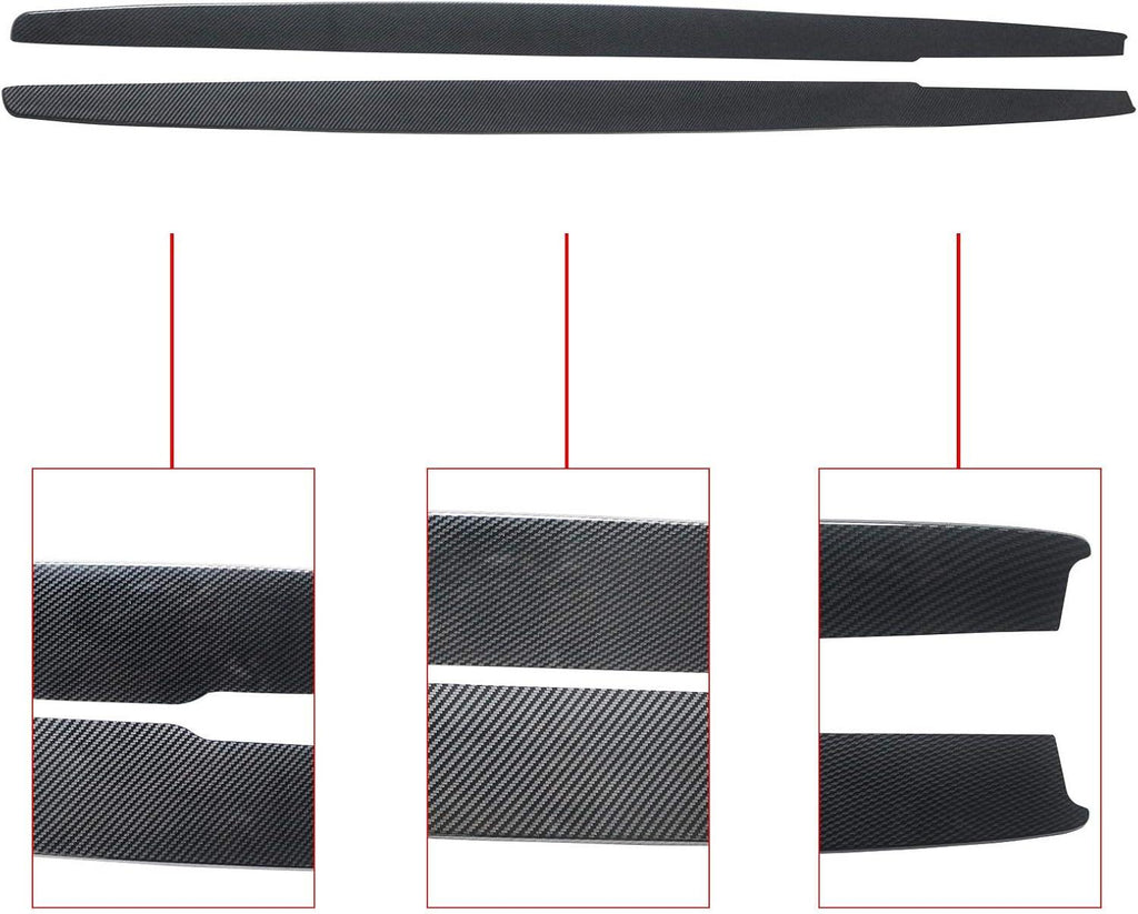 NINTE For 2011 - 2016 BMW 5 Series F10 F11 M Sport M5 ABS Side Skirts Side Extension Panel Splitter - NINTE