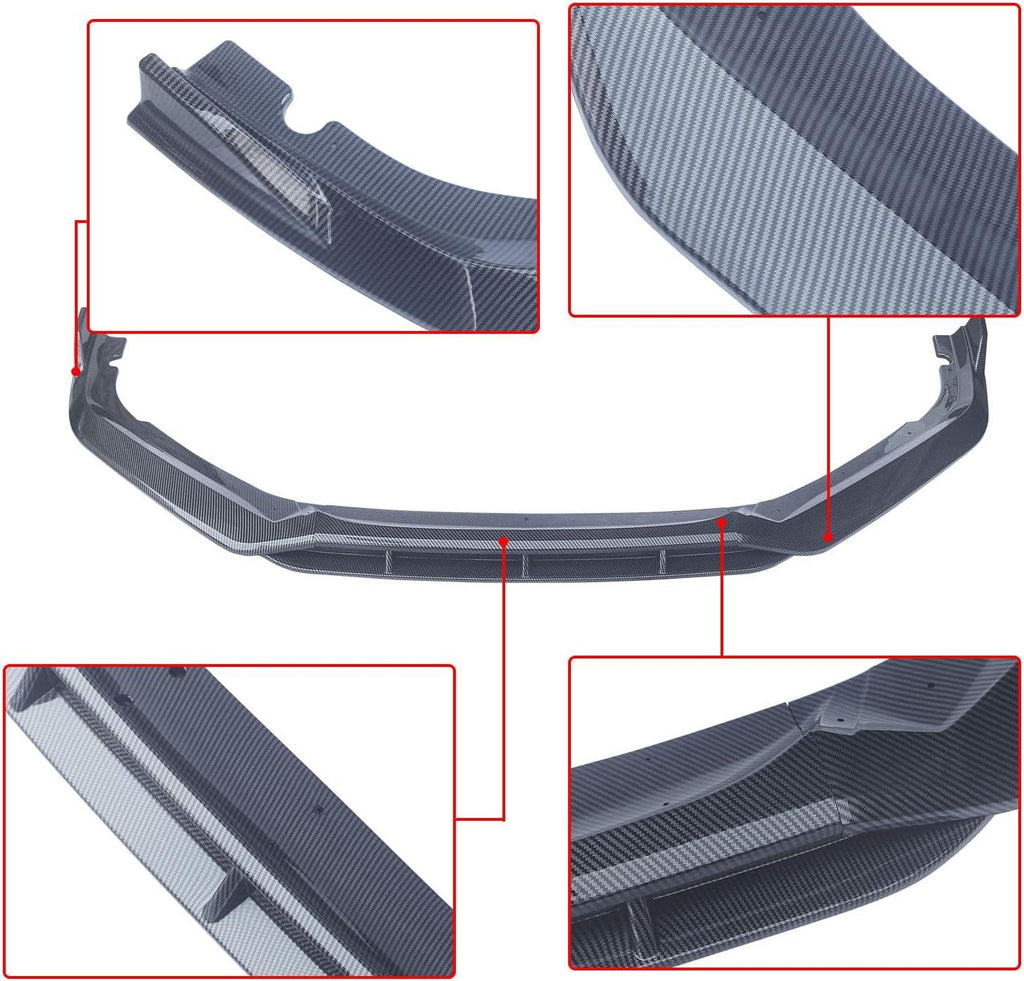 NINTE For 2021 - 2022 Honda Accord Facelift ABS 4Pcs Painted Front Lip Front Bumper Lip Splitters - NINTE
