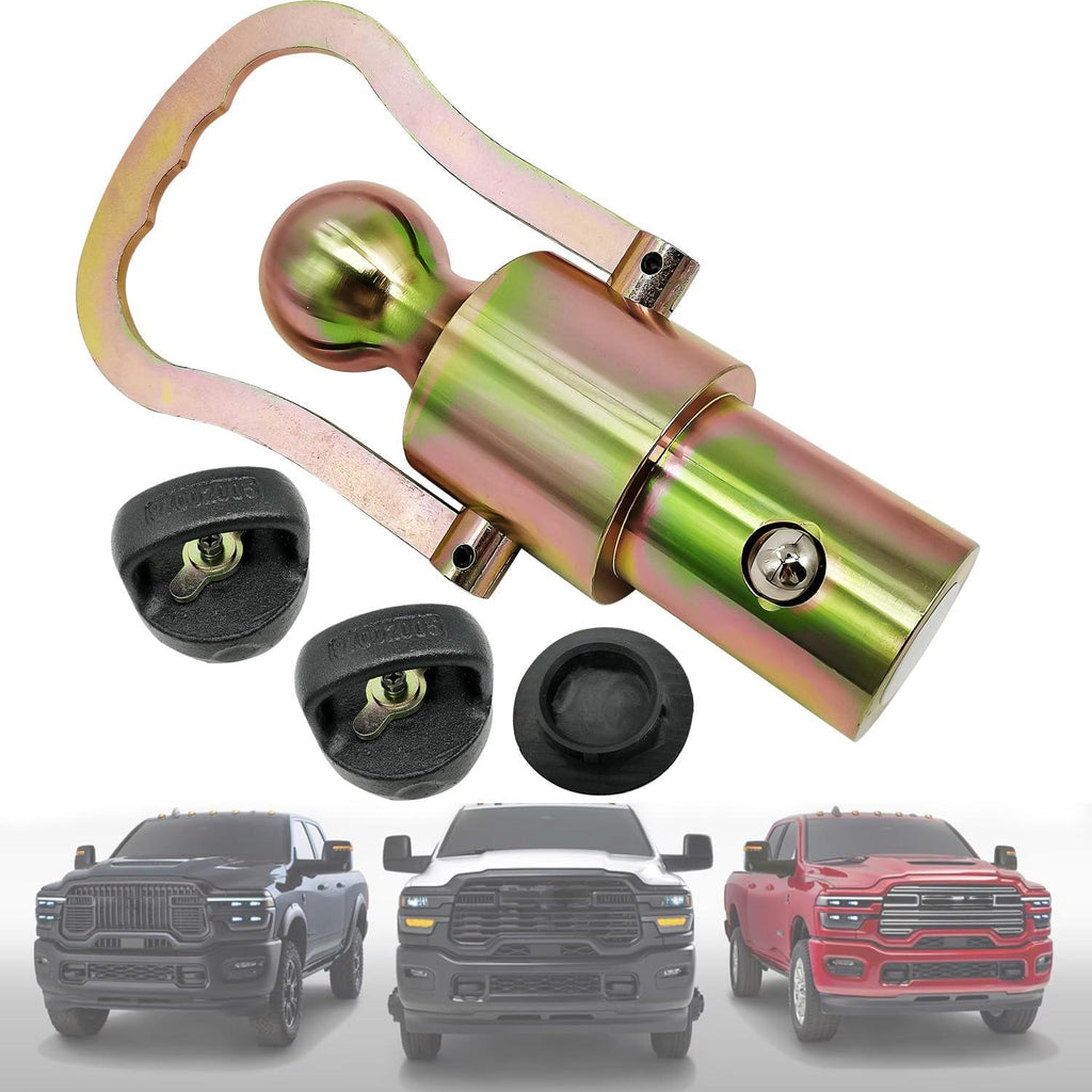 NINTE Gooseneck Ball & Safety Chain Kit For 2013 - 2024 Ram 2500/3500 - NINTE