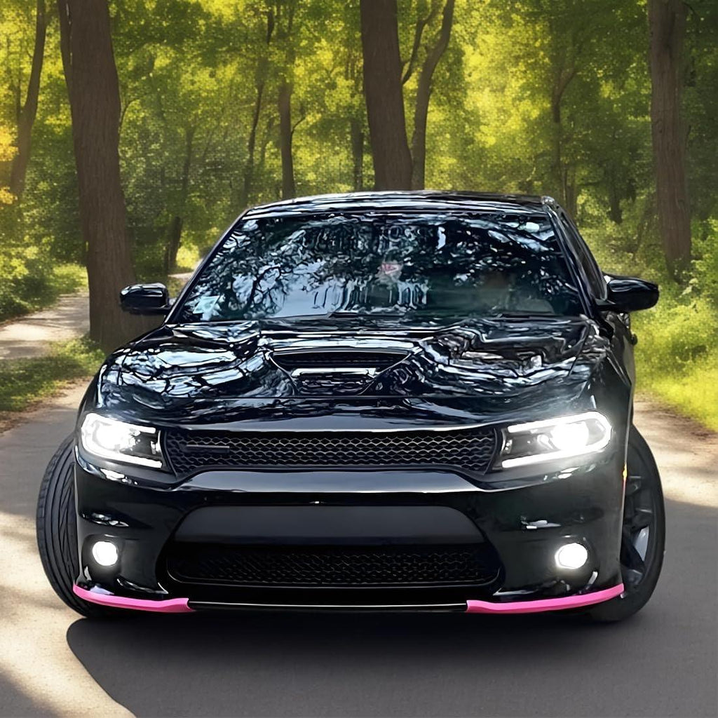 NINTE For 2015 - 2024 Dodge Charger SRT Scat Pack ABS Painted Front Bumper Lip Splitter Protector Pair - NINTE