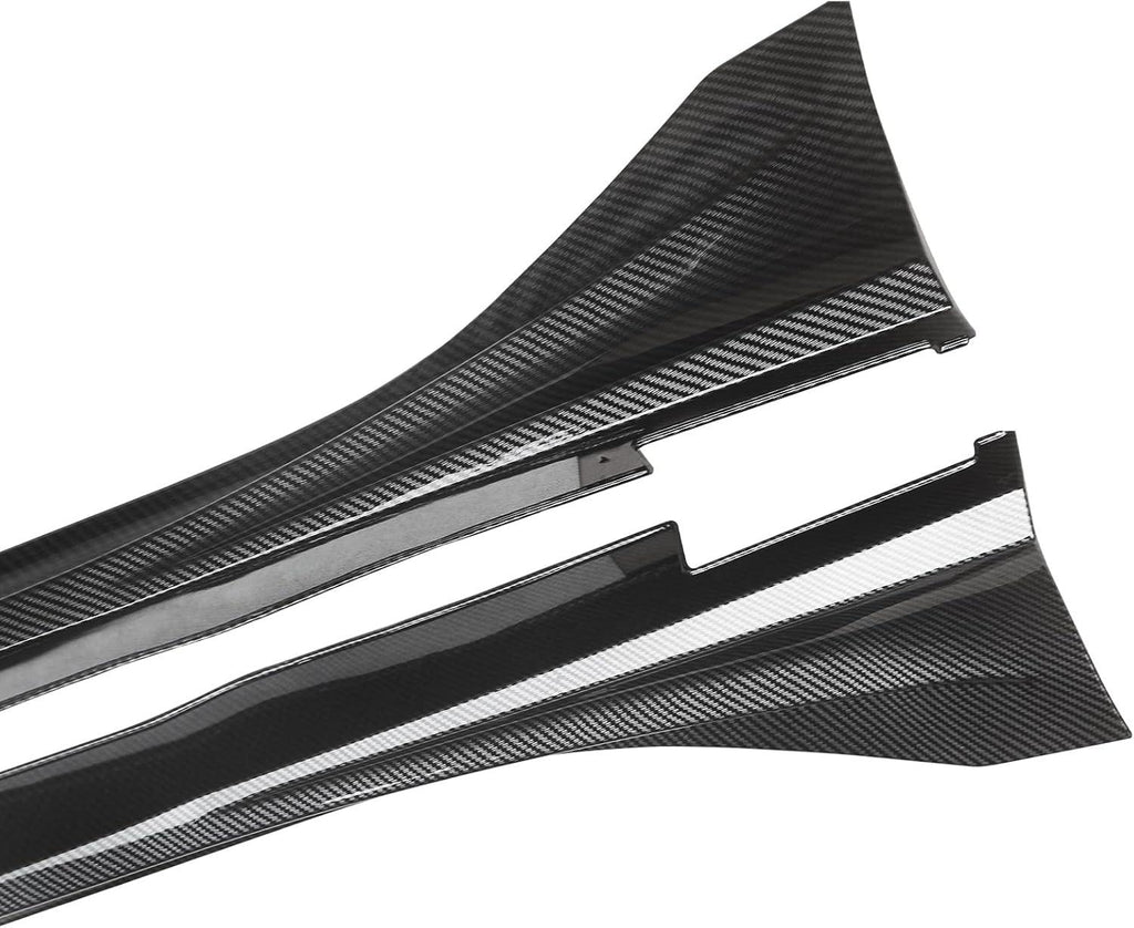 NINTE For 2022 - 2025 Honda Civic 11th Gen Side Skirts ABS Side Rocker Panel Extension Lips - NINTE