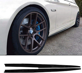 NINTE For 2011 - 2016 BMW 5 Series F10 F11 M Sport M5 ABS Side Skirts Side Extension Panel Splitter - NINTE