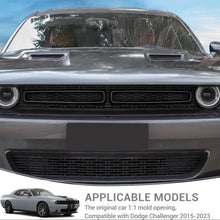 Cargar imagen en el visor de la galerĆa, NINTE For 2015 - 2024 Dodge Challenger Front Grill Mesh Grille Inserts Trim Cover Black Black Exterior Accessories 2pcs - NINTE