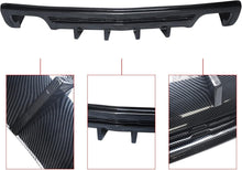 Load image into Gallery viewer, NINTE Rear Diffuser For 2014 2015 Chevy Camaro ZL1 Shark Fin Style Rear Bumper Carbon Fiber Look - NINTE