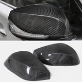 NINTE Real Carbon Fiber Mirror Caps For 2014-2024 Infiniti QX30 Q50S Q50 Q60 Q70 Tape-On Overlay View Mirror Covers Cap(NOT the Replacement)
