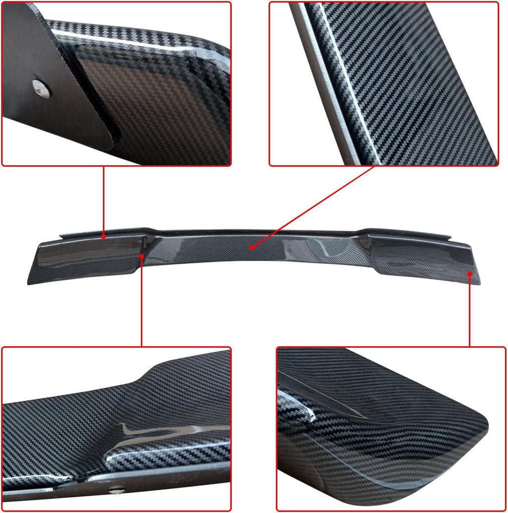 NINTE for Chevy Chevrolet Corvette C5 1997 - 2004 ZR1 Rear Spoiler Extended Style ABS Painted Rear Trunk Spoiler Bodykit Rear Wing with Acrylic Panel - NINTE