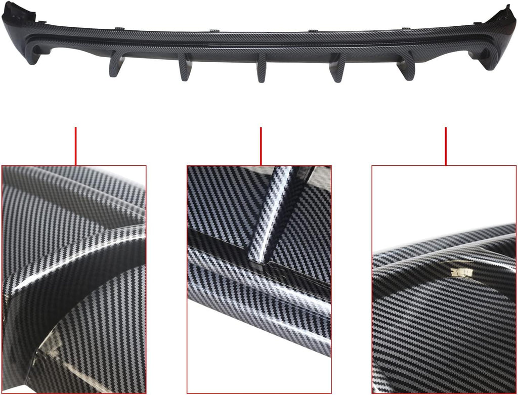 NINTE For 2014 - 2016 Lexus IS250 IS350 IS200tRear Bumper Rear Diffuser Spoiler Splitter - NINTE