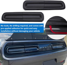Cargar imagen en el visor de la galerĆa, NINTE For 2015 - 2024 Dodge Challenger Accessories Tail Light Covers Rear Guard Trim Kit Exterior Frame Smoked Black 4Pcs - NINTE