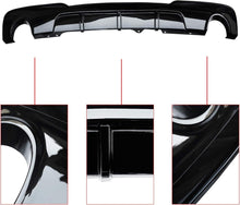 Load image into Gallery viewer, NINTE For 2011 - 2017 BMW 5 - Series F10 F11 535d 535i Rear Diffuser M Sport MP Style Twin Outlet Rear Bumper Lip - NINTE