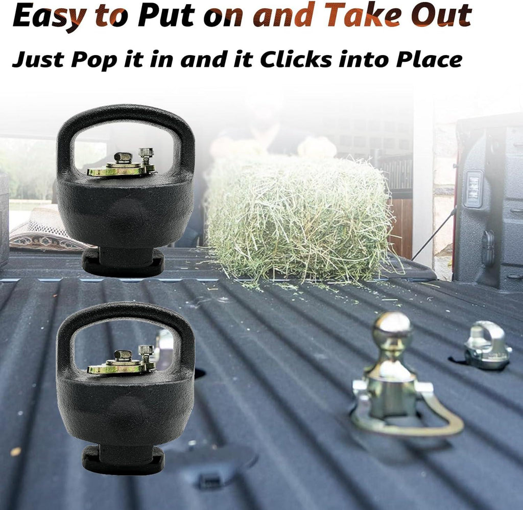 NINTE Gooseneck Ball & Safety Chain Kit For 2013 - 2024 Ram 2500/3500 - NINTE