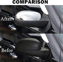 Laden Sie das Bild in den Galerie-Viewer, NINTE Mirror Cover For 2007 - 2013 Chevy Silverado 1500 GMC Sierra 1500 Yukon Gloss Black / Chrome - NINTE
