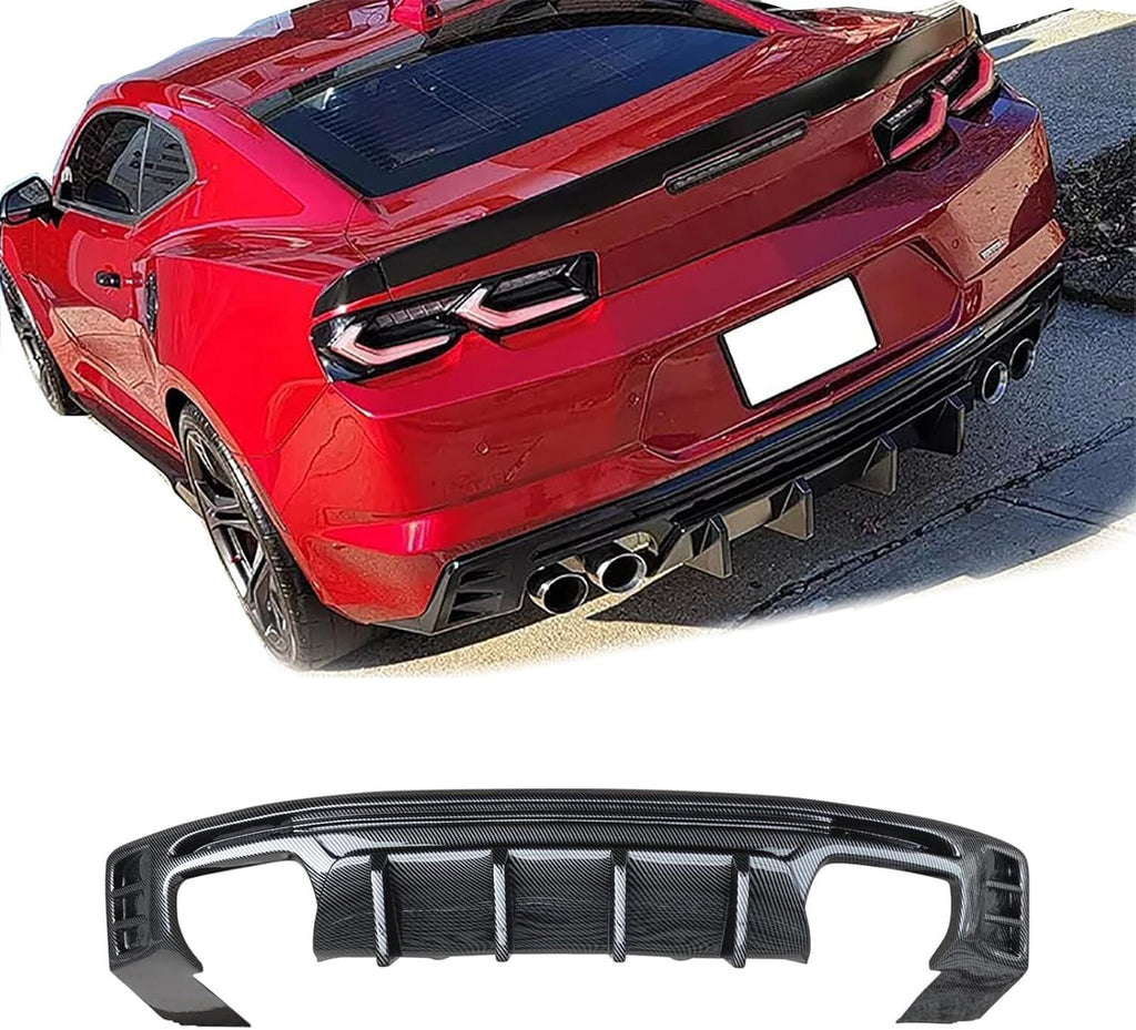 NINTE One - Piece Rear Bumper Lip Spoiler Fit for 2016 - 2023 Chevy Camaro Rear Diffuser Kits Car Accessories - NINTE
