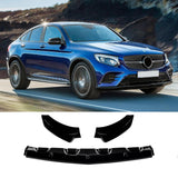 NINTE For 2016-2019 Mercedes Benz GLC X253 Sport Front Lip Front Bumper Lip Splitter