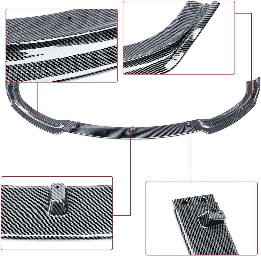 NINTE For 2013 - 2018 BMW 3 Series F30 NON M - Sport Front Lip Splitter ABS Fits Sportline - NINTE
