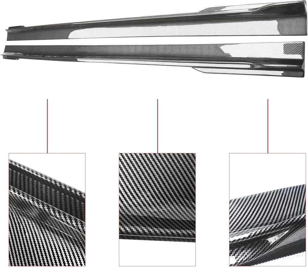 NINTE Side Skirts For 2011 - 2023 Chrysler 300 300C 300S Extention Lips Rocker Panel - NINTE