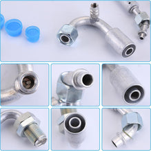 Charger l'image dans la galerie, NINTE Universal A/C Hose Kit - Includes 6, 8, 10 A/C Hoses with O - Ring Fittings, Oil Tube, and Refrigerant Discharge/Suction Hose for Automotive Air Conditioning Systems - NINTE