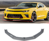 NINTE Front Lip for 2016-2021 ChevroletCamaro SS / 2019-2021 LS LT RS 3 Pieces Front Bumper Lip Spoiler Splitters