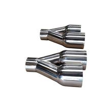 Load image into Gallery viewer, NINTE Pair of Dual Exhaust Tips Staggered Single Wall 304 Stainless Steel for ID: 2.5 inch/OD: 3.5"/ Length: 10.25" - NINTE