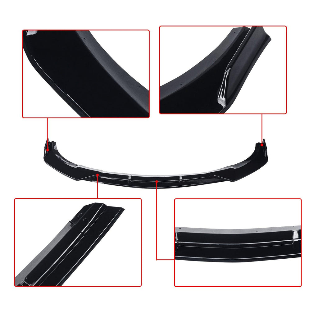 NINTE Front Lip for 2017 - 19 Mercedes - Benz E - Class W213 E300 E400 E450 Sedan ABS Lower Bumper Splitter Chin Extension Accessories - NINTE