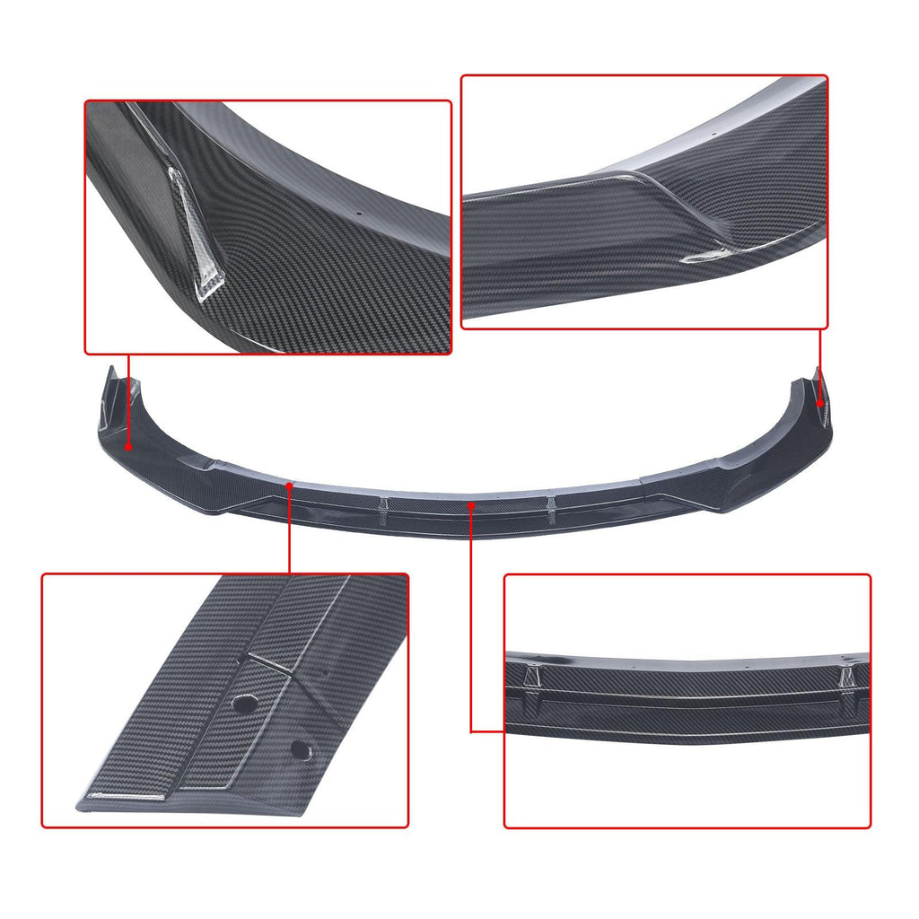 NINTE Front Lip for 2017 - 19 Mercedes - Benz E - Class W213 E300 E400 E450 Sedan ABS Lower Bumper Splitter Chin Extension Accessories - NINTE