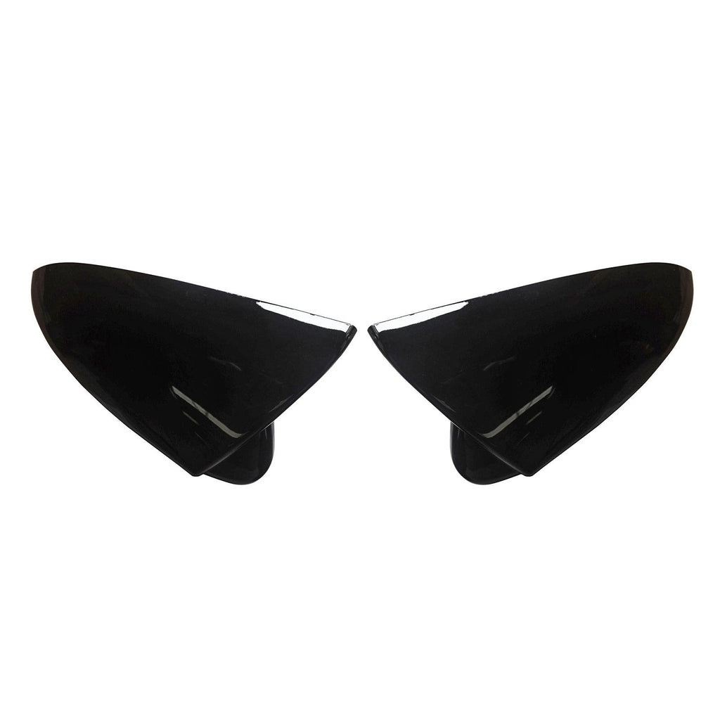 NINTE For 2013 - 2020 Ford Fusion Mondeo Painted Mirror Cover Mirror Caps Gloss Black Carbon Fiber - NINTE