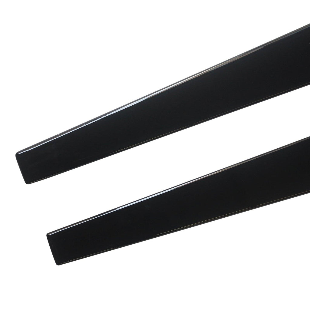 NINTE For 2020 - 2024 Chevy Corvette C8 Front Lip Side Skirts Gloss Black Bottom Line Style Lips - NINTE