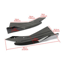 Cargar imagen en el visor de la galería, NINTE Rear Bumper Lip Universal 2 Pieces Diffuser Guard Splitter Body Kits - NINTE