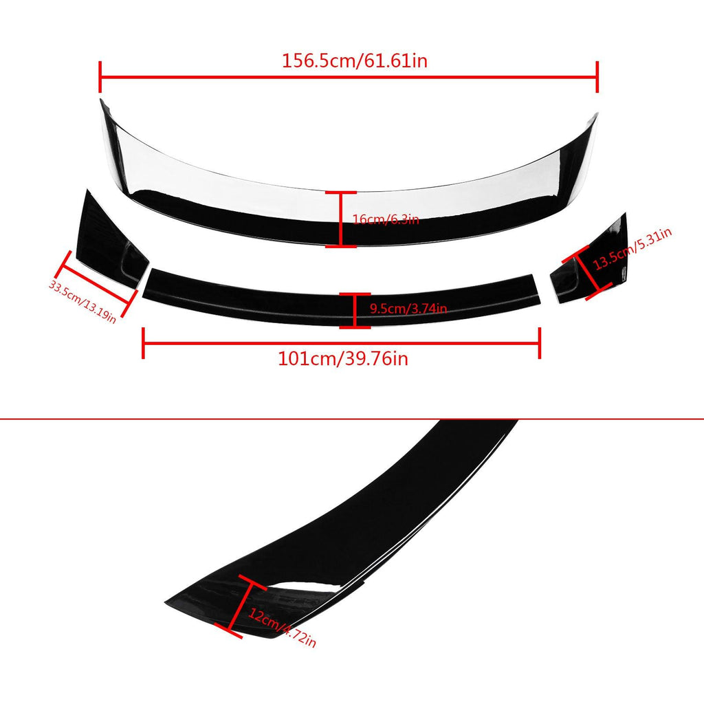 NINTE For 2015 - 2023 Ford Mustang Rear Spoiler ABS Painted GT350 GT350R Style Trunk Spoiler - NINTE