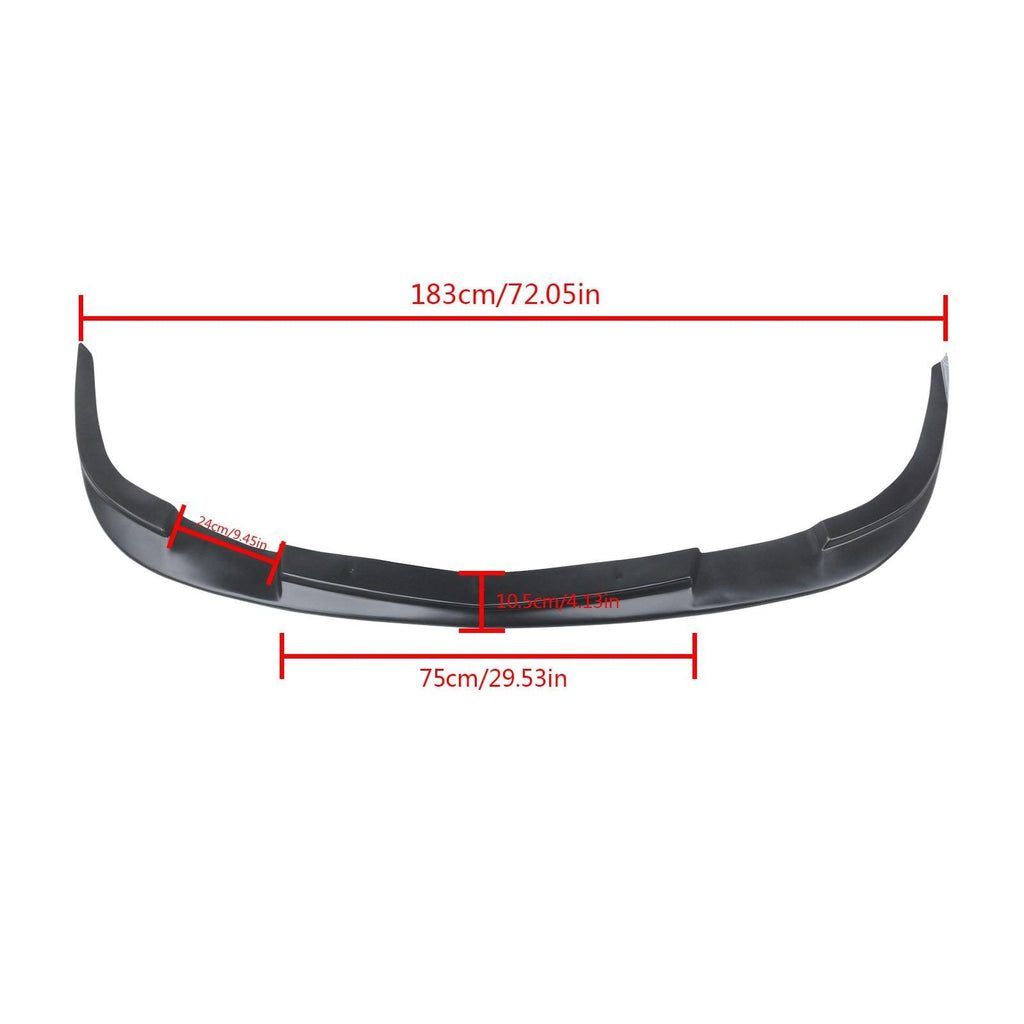 NINTE For 2005 - 2013 Chevy Corvette C6 Z06 Front Splitter ABS ZR1 Style Front Bumper Lip - NINTE