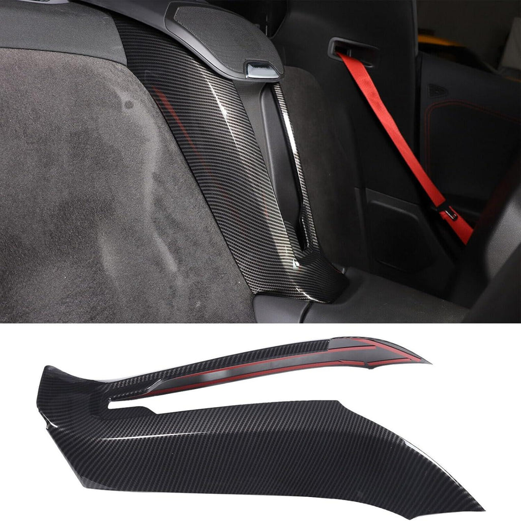 NINTE For for 2020 - 2023 Chevrolet Corvette C8 Accessories Interior Center Console Waterfall Wireless Phone Charger Cover Trim - NINTE