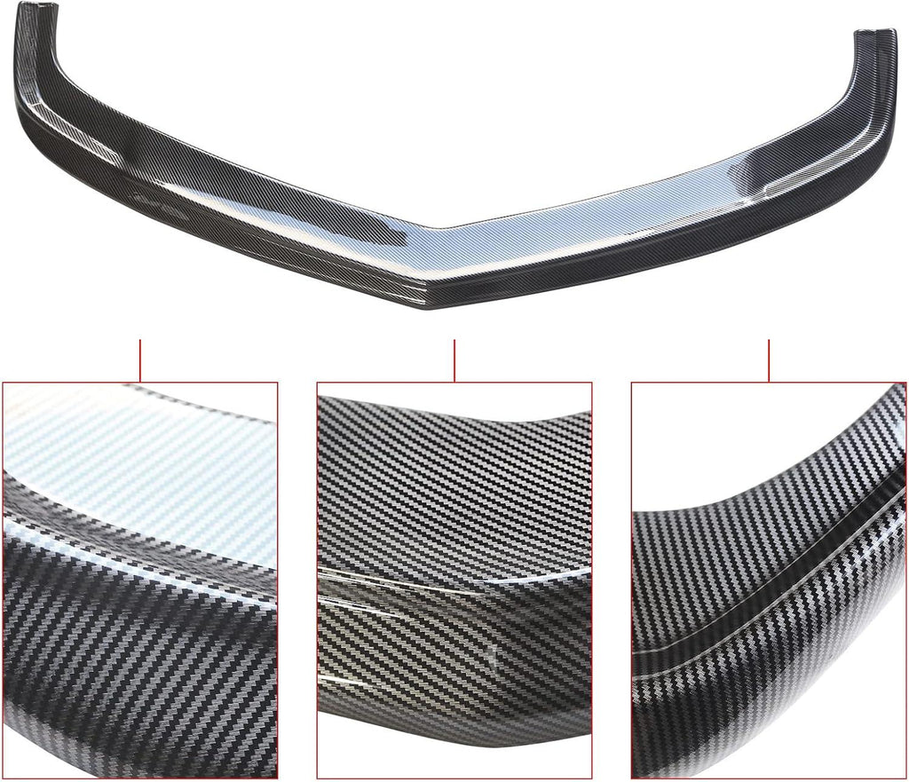 NINTE One - Piece Front Bumper Lip Compatible with 2010 - 2013 Chevy Camaro SS V8 ZL1 Style ABS Bodykit Spoiler Splitter - NINTE