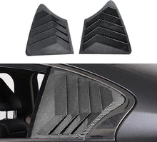 Cargar imagen en el visor de la galería, NINTE Rear Side Window Louvers for 2014 - 2024 Infiniti Q50 Air Vent Scoop Shades Cover Blinds Trim Exterior Accessories Sport Style 2pcs - NINTE