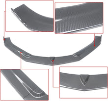 Load image into Gallery viewer, NINTE Front Lip for 2016 - 2021 ChevroletCamaro SS / 2019 - 2021 LS LT RS 3 Pieces Front Bumper Lip Spoiler Splitters - NINTE